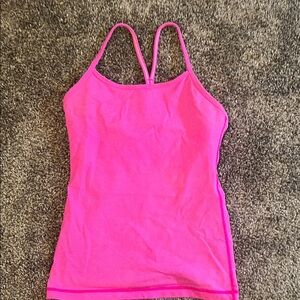 Lululemon Athletica Vibrant Pink Tank Top